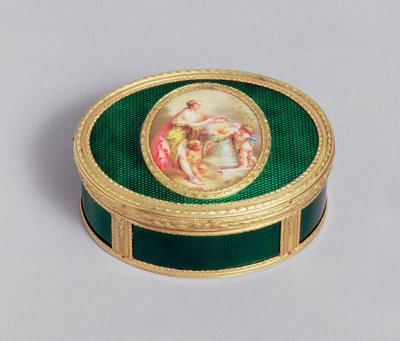 Ludvig XVI:n kultainen ja emaloitu nuuskalaatikko, Pierre-Francois Drais, Pariisi, 1774 tekijältä Unbekannt Unbekannt