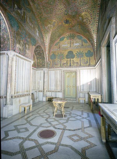 Arabien ja bysanttilaisten käsityöläisten Sala di Ruggero, Palazzo dei Normanni, Palermo, Italia tekijältä Unbekannt Unbekannt