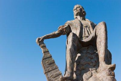 Kristoffer Kolumbuksen patsas La Rabidan luostarissa, Huelvan maakunnassa, Andalusiassa, Etelä-Espanjassa. tekijältä Unbekannt Unbekannt