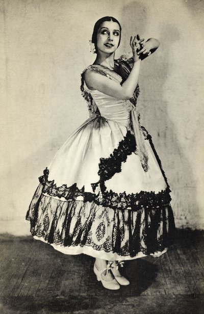 Tamara Toumanova, teoksesta Footnotes to the Ballet, julkaistu 1938 (bw kuva) tekijältä Unbekannt Unbekannt