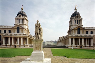 Sir Christopher Wrenin (1632-1723) Greenwich, Lontoo, Iso-Britannia rakentama Old Royal Naval College tekijältä Unbekannt Unbekannt