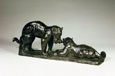 Rembrandt Bugatin kaksi Jaguaria (1885-1916) tekijältä Unbekannt Unbekannt