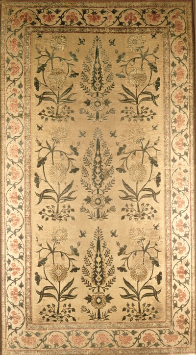 Samettilattia, Moghul, Shah Jahan -kausi, 1628-58 tekijältä Unbekannt Unbekannt