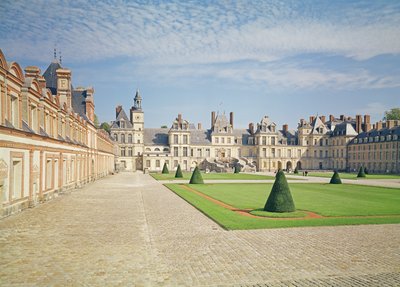White Horse Courtyard, Fontainebleaun palatsi tekijältä Unbekannt Unbekannt