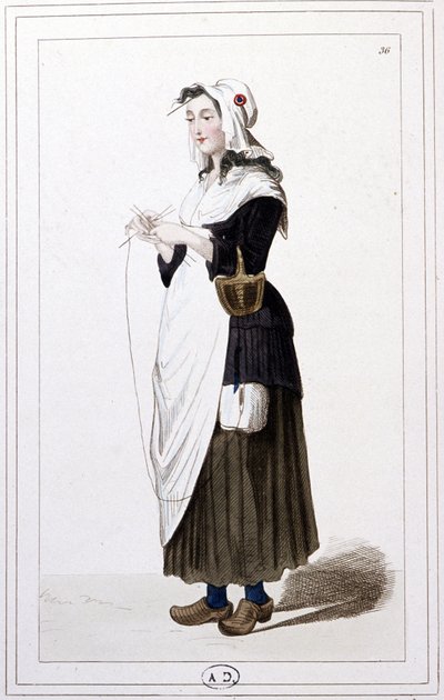 Giljotiinineuloja vuonna 1793. n.1810 (Kaiverrus). tekijältä Unbekannter Künstler