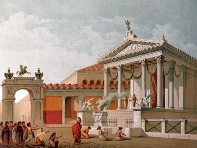 Pompeijin temppeli tekijältä Unbekannter Künstler