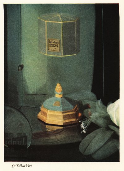 Mainos Richard Hudnut -hajuvedestä, Parfum Le Debut Vert tekijältä Unbekannter Künstler