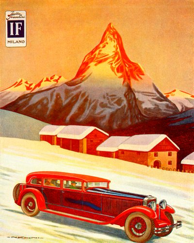 Mainos Isotta Fraschini tekijältä Unbekannter Künstler