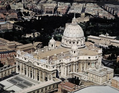 Ilmakuva Pyhän Pietarin basilikasta, Rooma (kuva) tekijältä Unbekannt