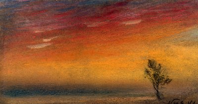 Krakatoa-purkauksen aiheuttama jälkihehku 9.11.1883 tekijältä Unbekannter Künstler