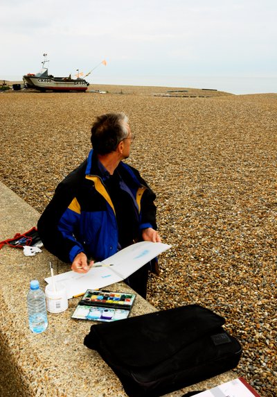 Aldeburgh Beach - akvarelli tekijältä Unbekannt