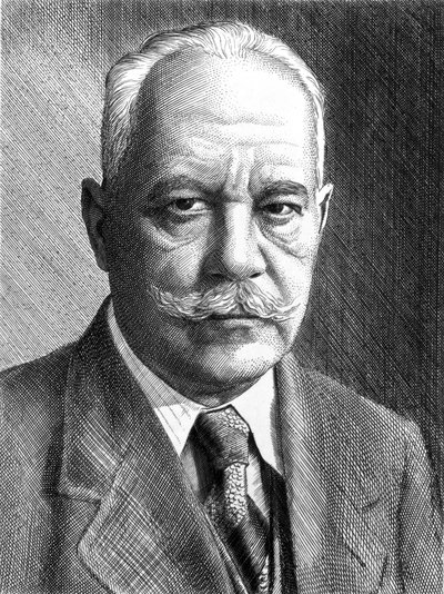 Arnold Sommerfeld, saksalainen fyysikko, 1910-1920 tekijältä Unbekannt