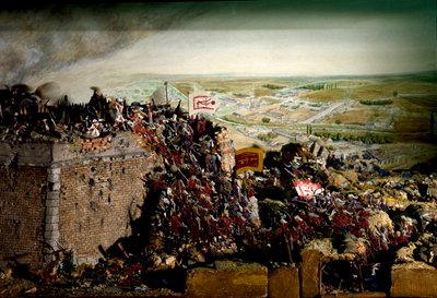 Itävallan ja Turkin sota vuonna 1683 (dioraamamalli) tekijältä Unbekannter Künstler