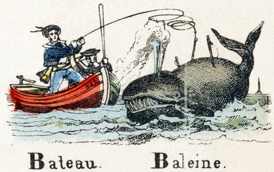 B - Valasvene - Aakkoset - lasten viihdettä - Kuva epinal, suosittu sarja n. 1890 (kuva) tekijältä Unbekannt