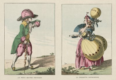 Ilmapallovaikutteiset puvut, 1700-luvun loppu tekijältä Unbekannt
