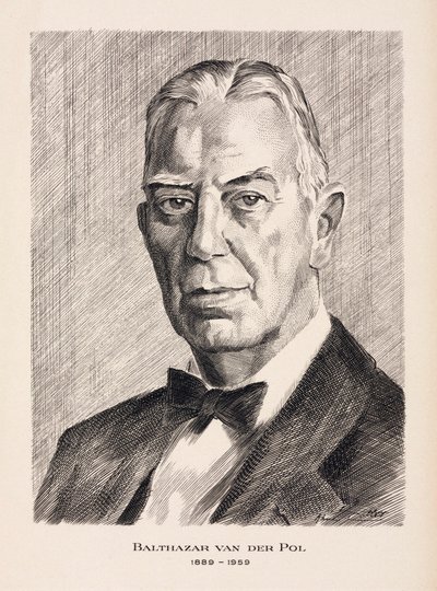 Balthazar van der Pol, hollantilainen sähköinsinööri, n. 1930-luku tekijältä Unbekannt