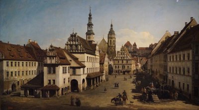 Bernardo Belotto, Canaletto, "Pirlan tori", 1768, Pushkin-museo, Moskova. tekijältä Unbekannter Künstler