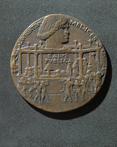Pronssimitali lyötiin Giuliano de Medicin (Firenze) muistoksi tekijältä Benjamin Baud