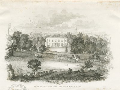 Burslem - "Brownhills" House: kaiverrus ja [?1800-luku] tekijältä Unbekannt