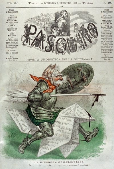 Karikatur Cavallotti von 