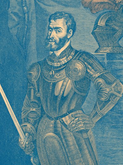 Kaarle V (1500-58) (kaiverrus) tekijältä Lancelot Volders