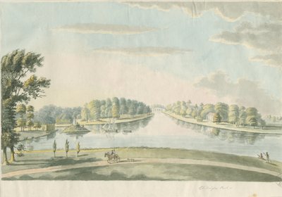 Chillington Park - Pool: vesivärimaalaus ja [c 1820] tekijältä Unbekannt