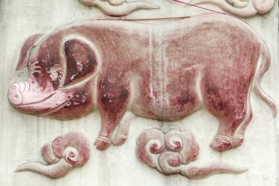 Kiinan astrologinen merkki. Valkoisen pilven temppeli Pekingissä Kiinassa tekijältä Unbekannt