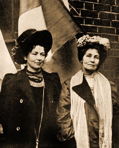 Christabel ja Emmeline Pankhurst (kuva). tekijältä Unbekannter Künstler