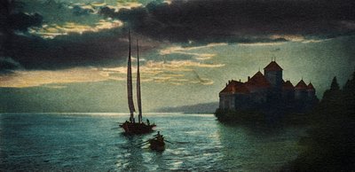 Château de Chillon - linna Genevenjärven rannalla (lähellä Montreux
