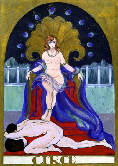 Lumottu Circe, n. 1900 (kuvitus). tekijältä Unbekannter Künstler
