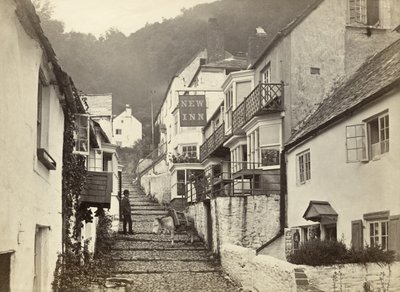 Clovelly, Torridge, Devon, Iso-Britannia (m/w kuva) tekijältä Unbekannter Künstler