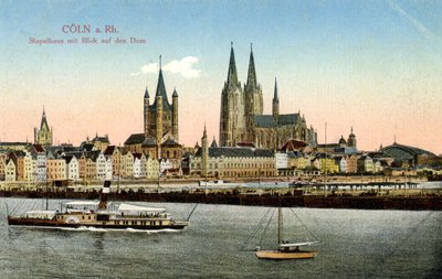 Köln Saksa 20. vuosisadan alussa (postikortti) tekijältä Unbekannter Künstler