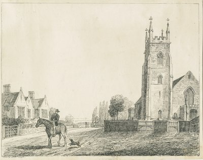 Colwich Church: kynäluonnos, 1833 tekijältä Unbekannt