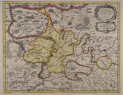 Comitatus Wertheimici finitimarumque regionum noua et exacta descriptio tekijältä Unbekannter Künstler