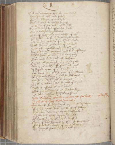 Kopio Chronicle Andrew of Wyntoun, Fol 319 verso, n. 1550 (muste paperille) tekijältä Unbekannt