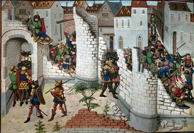 Ristiretki: Jerusalemin valloitus. Yksityiskohta. (pienikokoinen) tekijältä Unbekannter Künstler