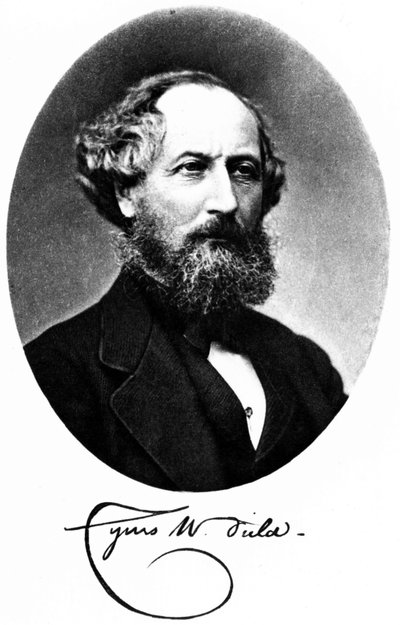 Cyrus W Field, yhdysvaltalainen rahoittaja ja yrittäjä, s. 1875 tekijältä Unbekannt