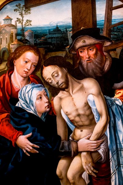 Laskeutuminen ristiltä, Peter Coeck van Aelst tekijältä Unbekannt