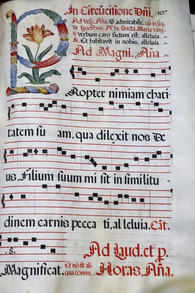 Domus Galilaeae tai House of Galilea ylläpitää katolinen organisaatio Neokatekumenaalinen Way, Antiphonary, Jeesuksen ympärileikkaus, , Autuaiden vuori, Israel tekijältä Unbekannt