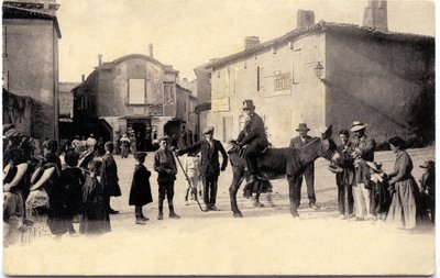 Aasintorni noin 1900, Carcassonne (postikortti). tekijältä Unbekannter Künstler