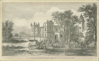 Drayton Bassett - "Drayton Manor": puupiirros ja [?1800-luku] tekijältä Unbekannt