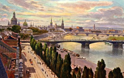 Dresden Näkymä kaupunkiin tekijältä Unbekannter Künstler
