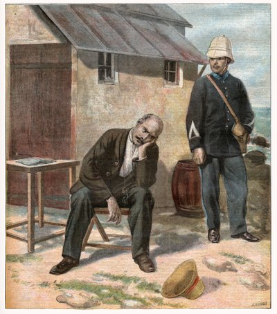 Dreyfusin tapaus. 1896 (kaiverrus) tekijältä Unbekannter Künstler