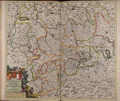 Ducatus Brunsuicensis episcopatus Hildesiensis principatus Halberstadiensis tabula tekijältä Unbekannter Künstler