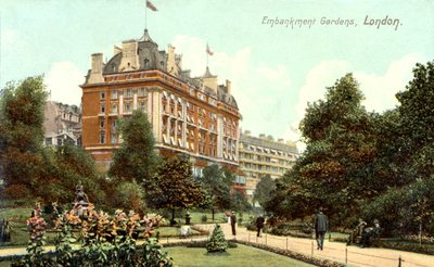 Embankment Gardens Lontoo (postikortti) tekijältä Unbekannter Künstler
