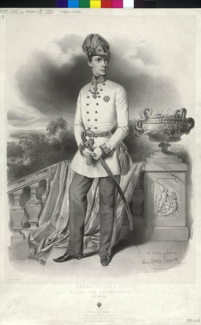 Itävallan keisari Franz Joseph I tekijältä Unbekannter Künstler