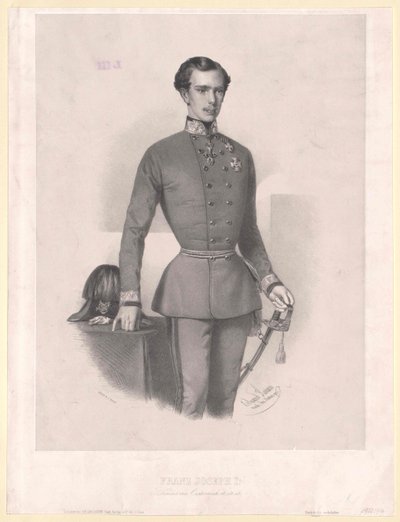 Itävallan keisari Franz Joseph I tekijältä Unbekannter Künstler
