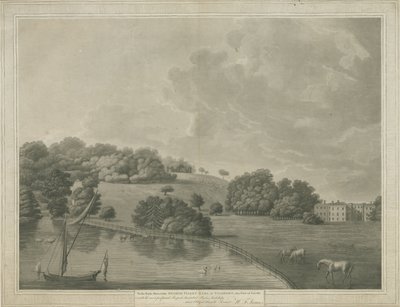 Enville Hall: akvatintakaiverrus ja [?1800-luku] tekijältä Unbekannt