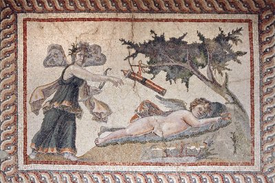Eros ja Psyche Mosaic, Samandegista, Turkista tekijältä Unbekannt