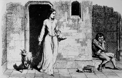 Esmeralda ja Quasimodo tekijältä Unbekannter Künstler